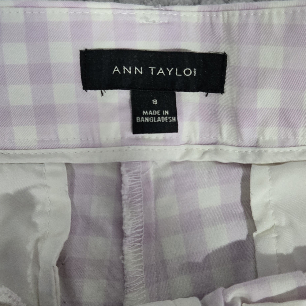 Purple Gingham Women's Shorts - Picture 3 of 6